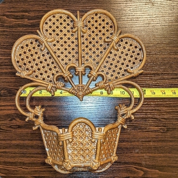 Planter Pocket Brown Wicker - Picture 7 of 9